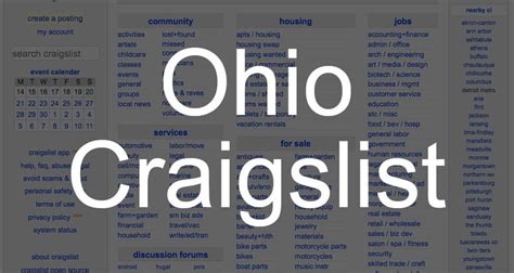 craigslist ohio